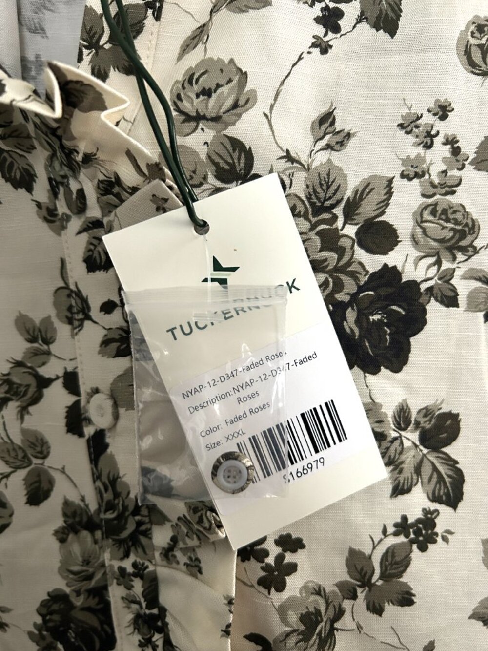 Tuckernuck Faded Roses Drop Waist Toile Tate Mini Dress Garden Party 3XL NWT - Picture 3 of 11